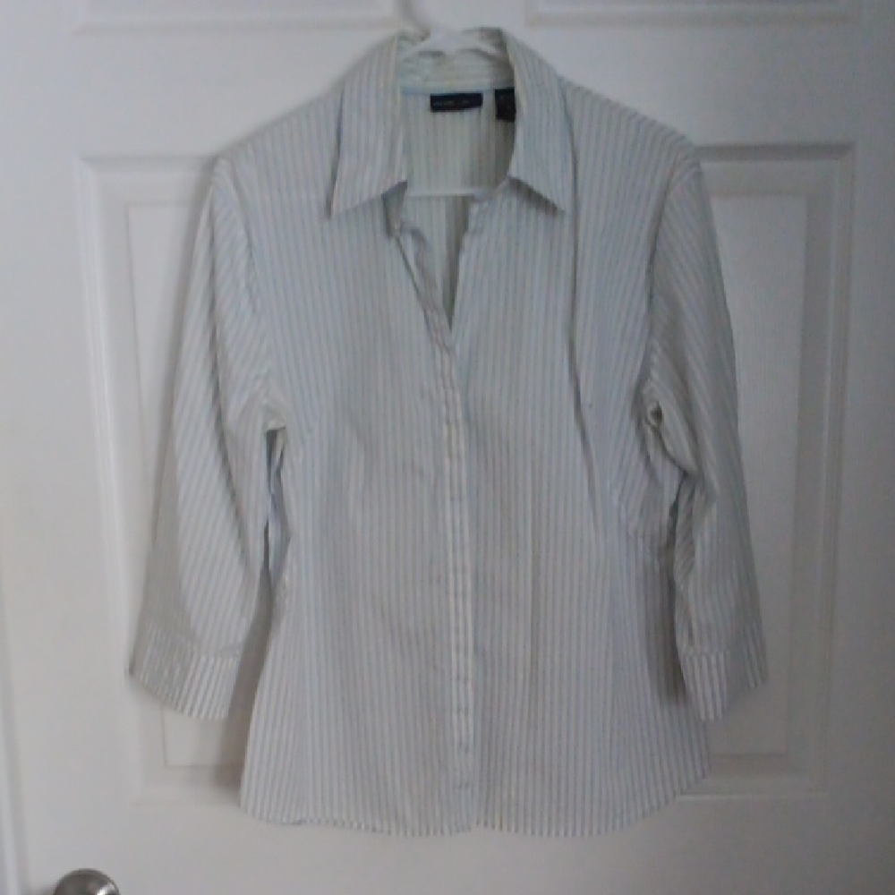 Striped Button-Up Shirt